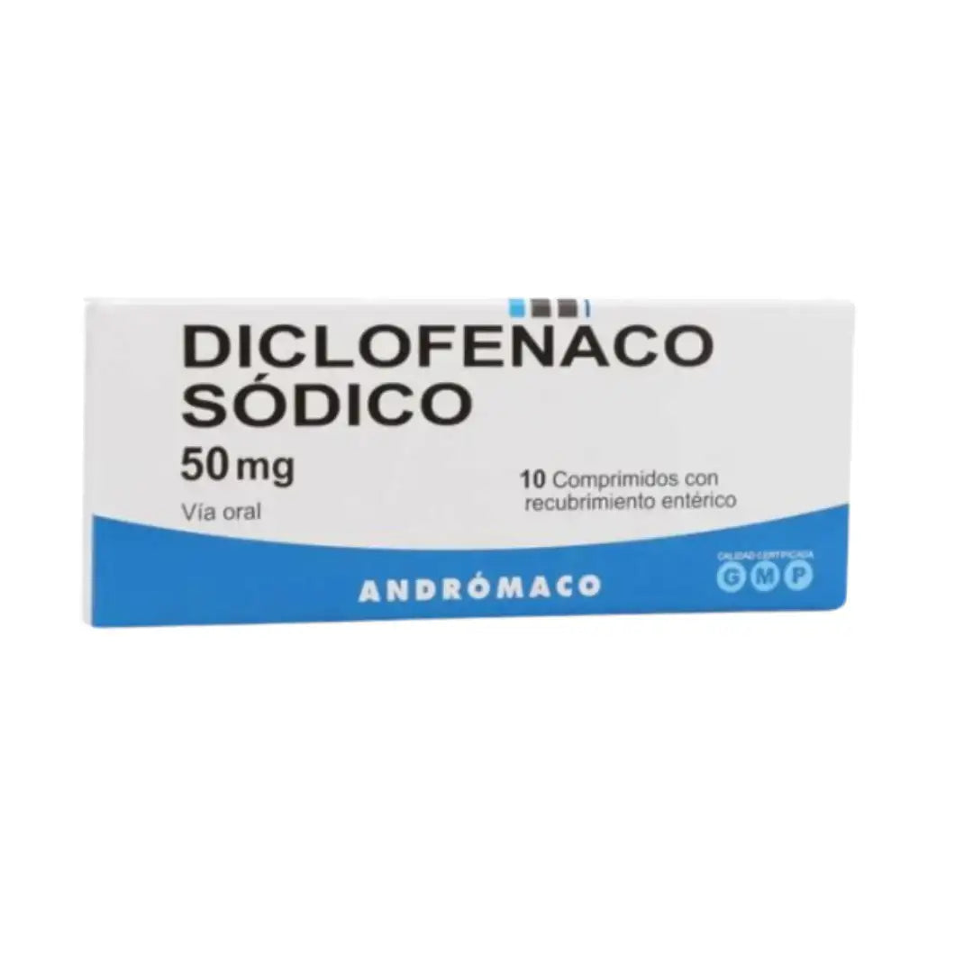 Diclofenaco sódico 50 mg x 10 comprimidos Andromaco