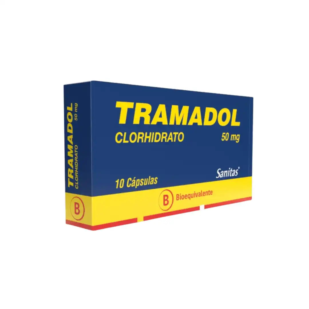 Tramadol 50 mg x 10 capsulas Sanitas