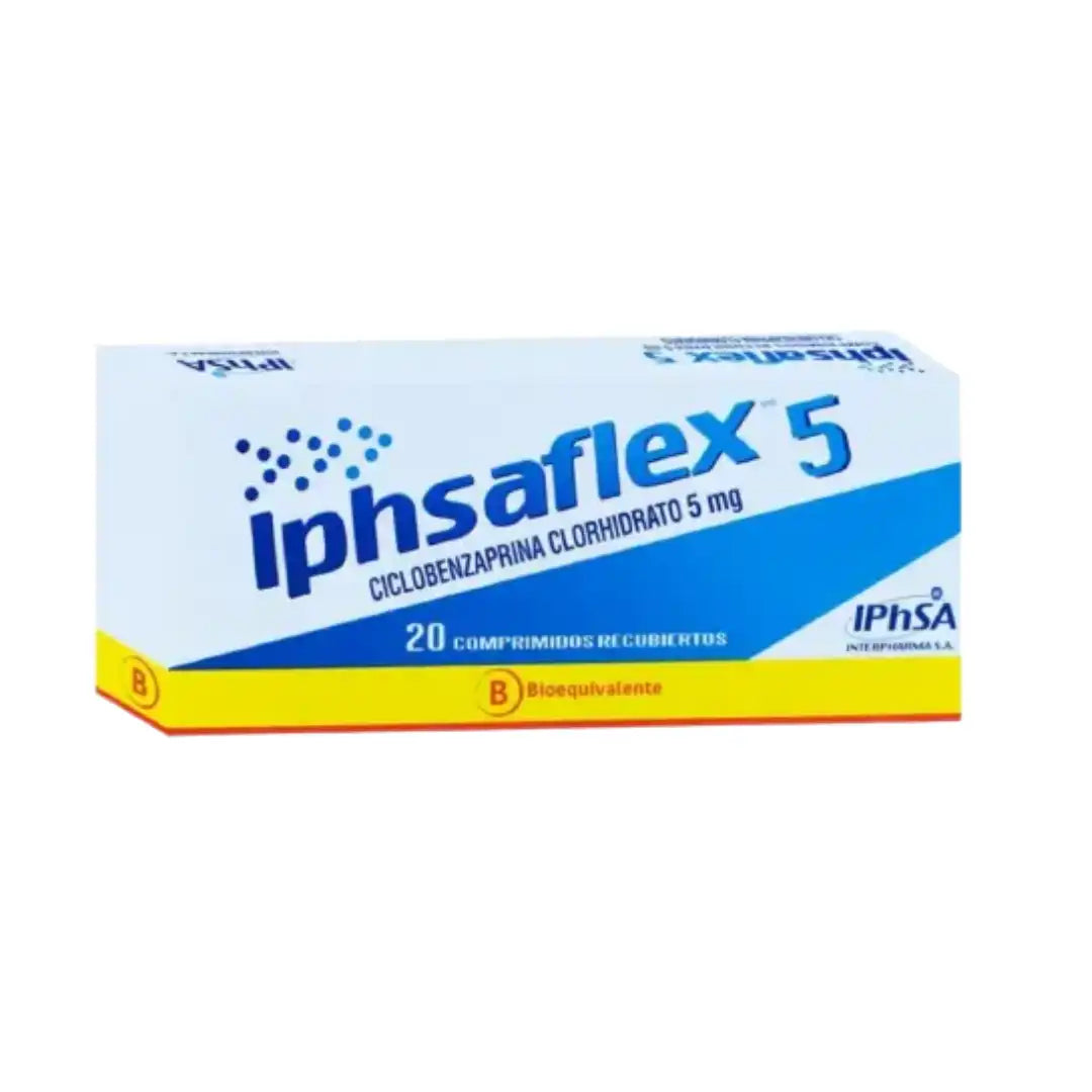 Ciclobenzaprina clorhidrato 5 mg x 20 comprimidos iphsaflex