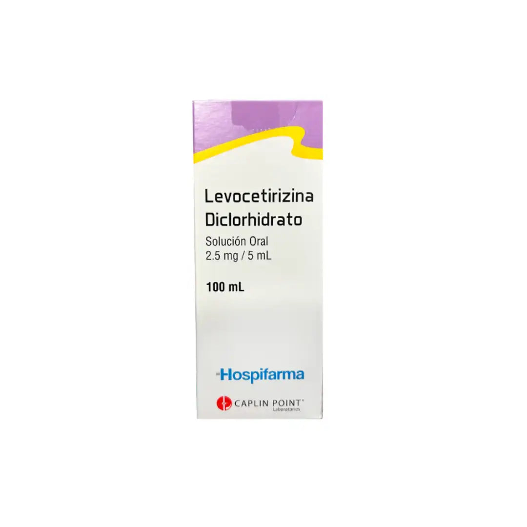 Levocetirizina diclorhidrato 2.5 mg/5 mL solucion oral 100 mL