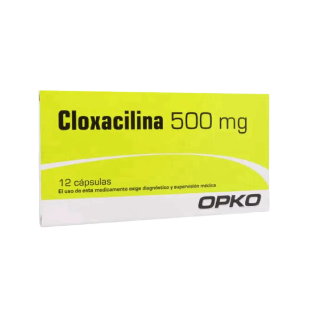 Cloxacilina 500 mg x 12 capsulas opko