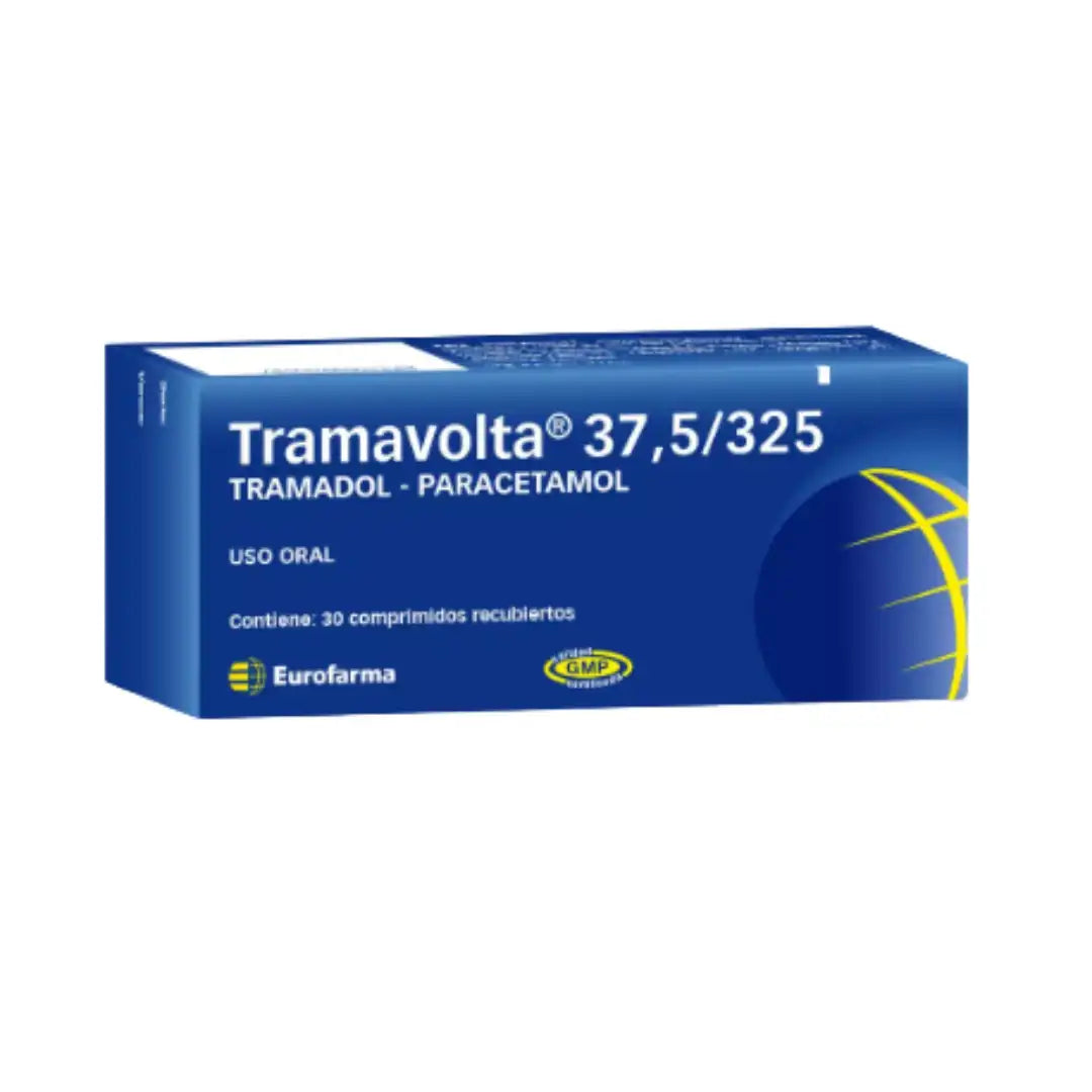 Tramavolta 37.5/325 tramadol/paracetamol x 30 comprimidos