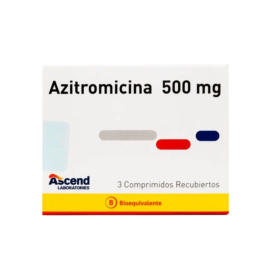 Azitromicina 500 mg – 3 Comprimidos Recubiertos Ascend