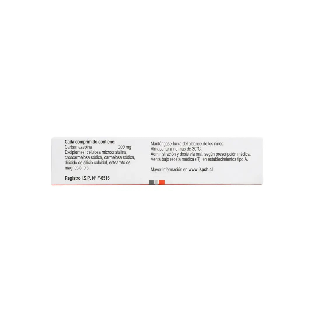 Carbamazepina 200 mg 20 Comprimidos