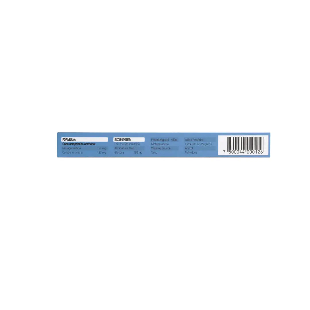 Carbon Sulfaguanidina 127 / 127 mg - 20 Comprimidos