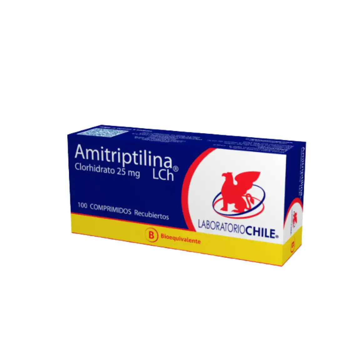 Amitriptilina 25 mg x 100 comprimidos recubiertos laboratorio chile