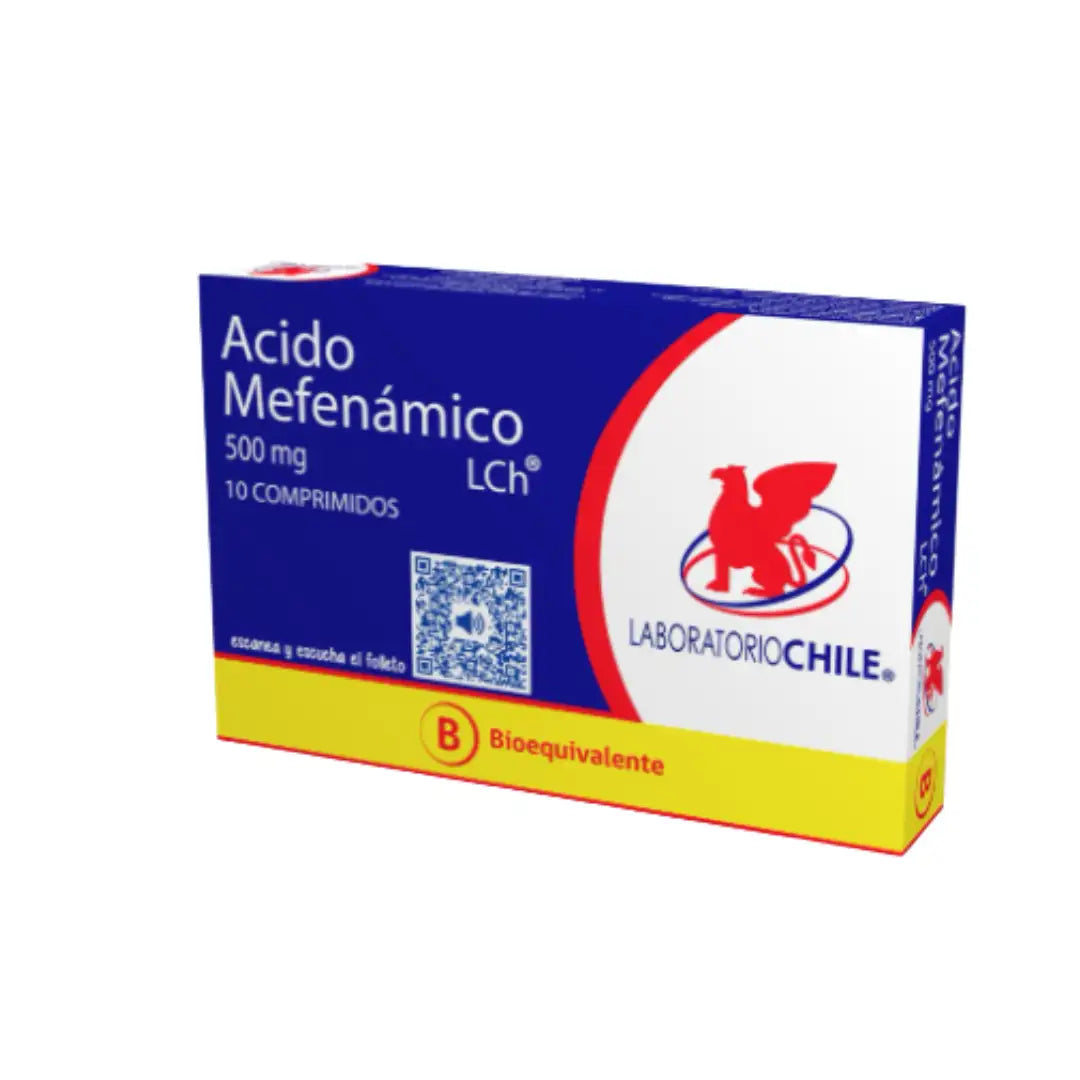 Acido Mefenámico 500 mg x 10 comprimidos laboratorio chile