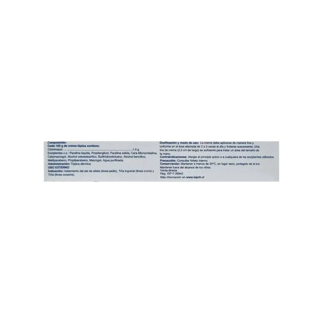Clotrimazol 1% Crema Tópica 20 gr