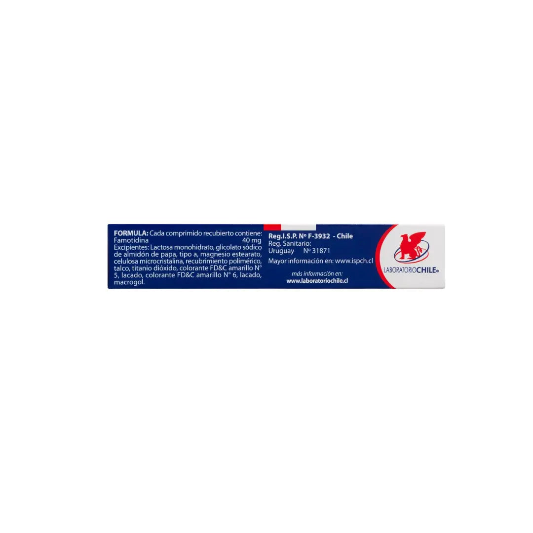 Famotidina 40 mg – Laboratorio Chile