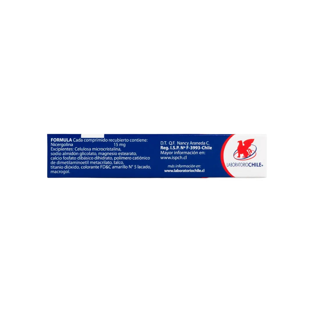 Nicergolina 15 mg - 30 Comprimidos