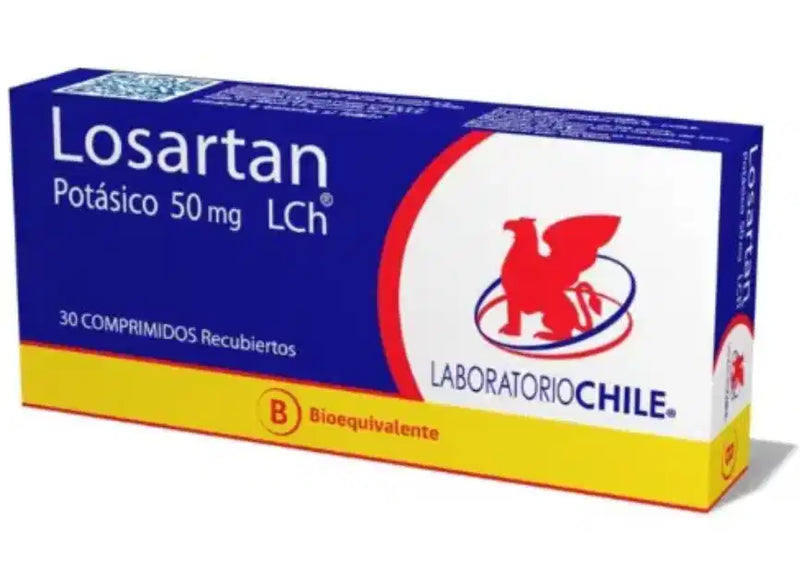 Losartan 50 mg x 30 comprimidos (LCH)