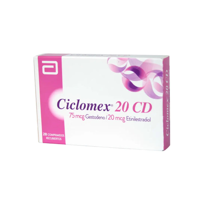 Ciclomex 20 CD (Gestodeno + Etinilestradiol)
