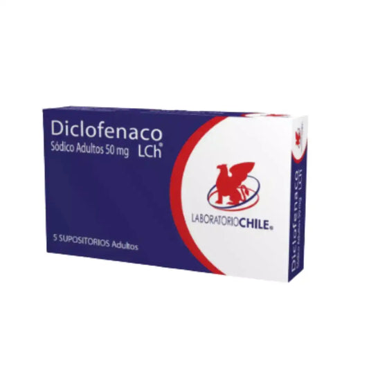 Diclofenaco sódico 50 mg x 5 supositorios laboratorio chile