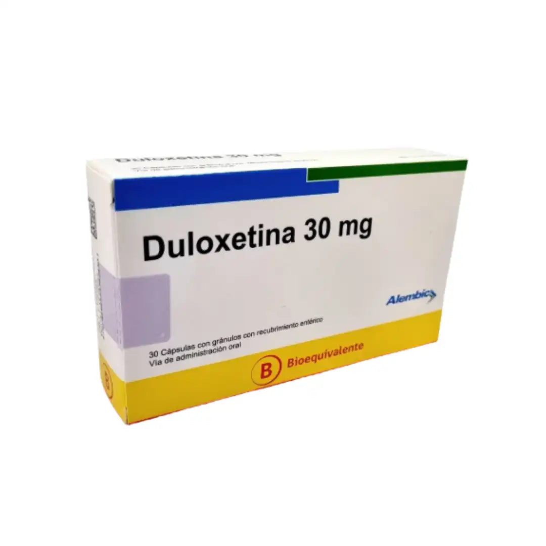 Duloxetina 30 mg x 30 capsulas Alembic