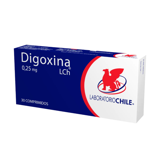 Digoxina 0.25 mg x 30 comprimidos laboratorio chile