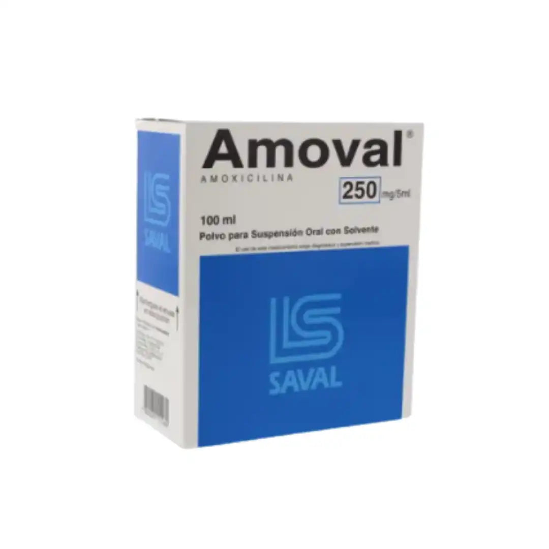Amoval-Amoxicilina 250 mg/5 mL suspension oral 100 mL