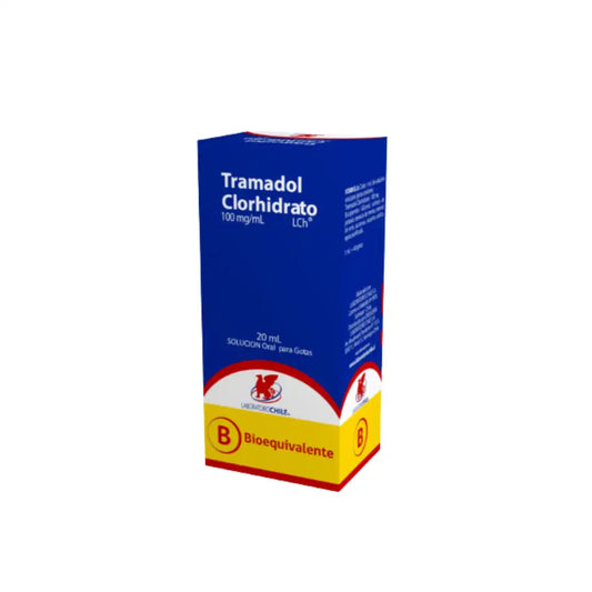 Tramadol Clorhidrato 100mg/mL gotas 20 mL laboratorio chile