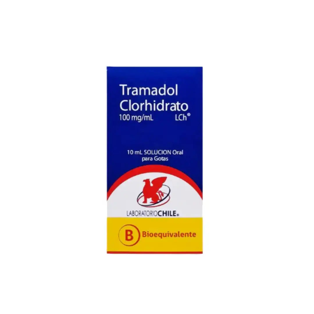 Tramadol Clorhidrato 100mg/mL gotas 10 mL laboratorio chile