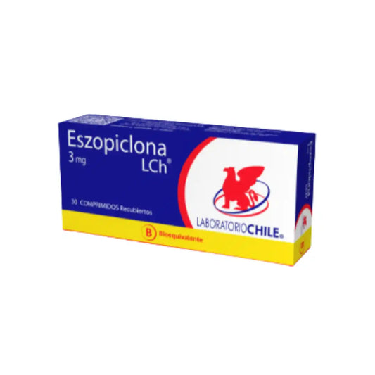 Eszopiclona 3 mg x 30 comprimidos laboratorio chile
