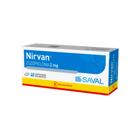 Nirvan-Eszopiclona 3 mg x 40 comprimidos