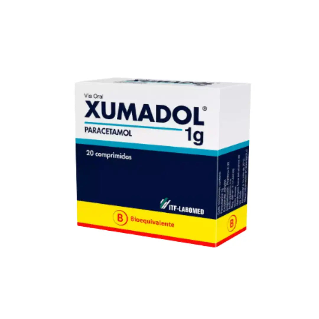 Xumadol-paracetamol 1g x 20 comprimidos