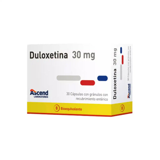 Duloxetina 30 mg x 30 capsulas Ascend