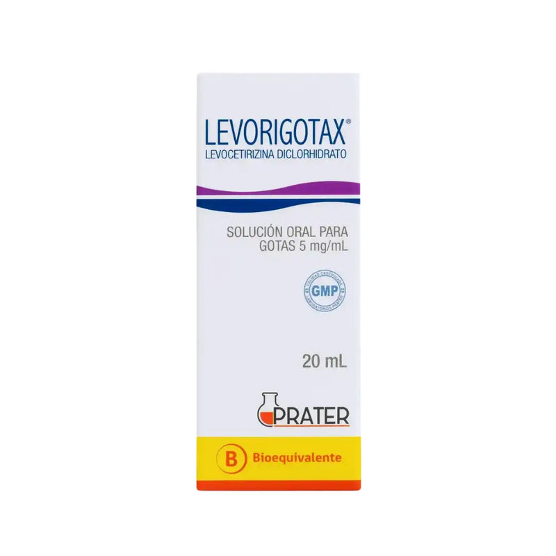 Levorigotax Gotas – Levocetirizina Diclorhidrato 5 mg/ml – 20 ml