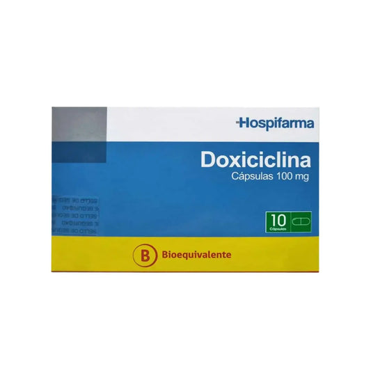 Doxiciclina 100 mg - 10 Cápsulas