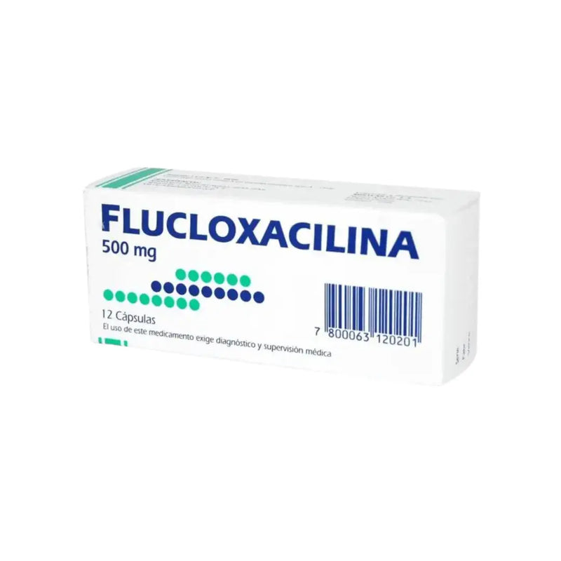 Flucloxacilina 500 mg, 12 cápsulas (MINTLAB)