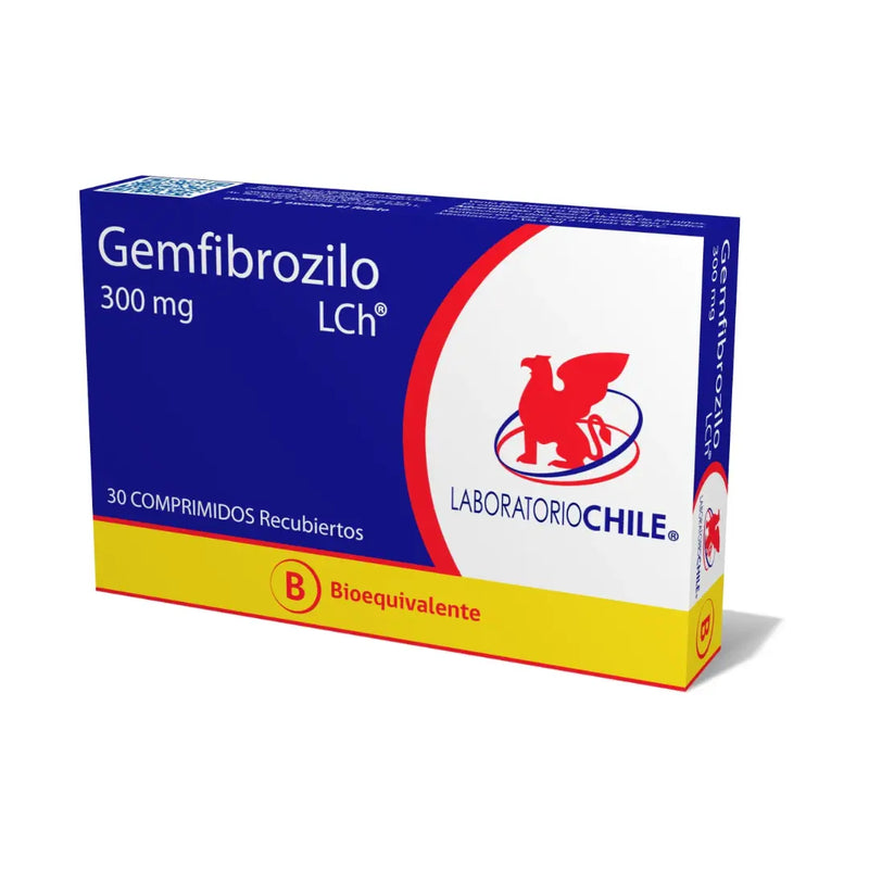 Gemfibrozilo 300 mg - 30 Comprimidos Recubiertos
