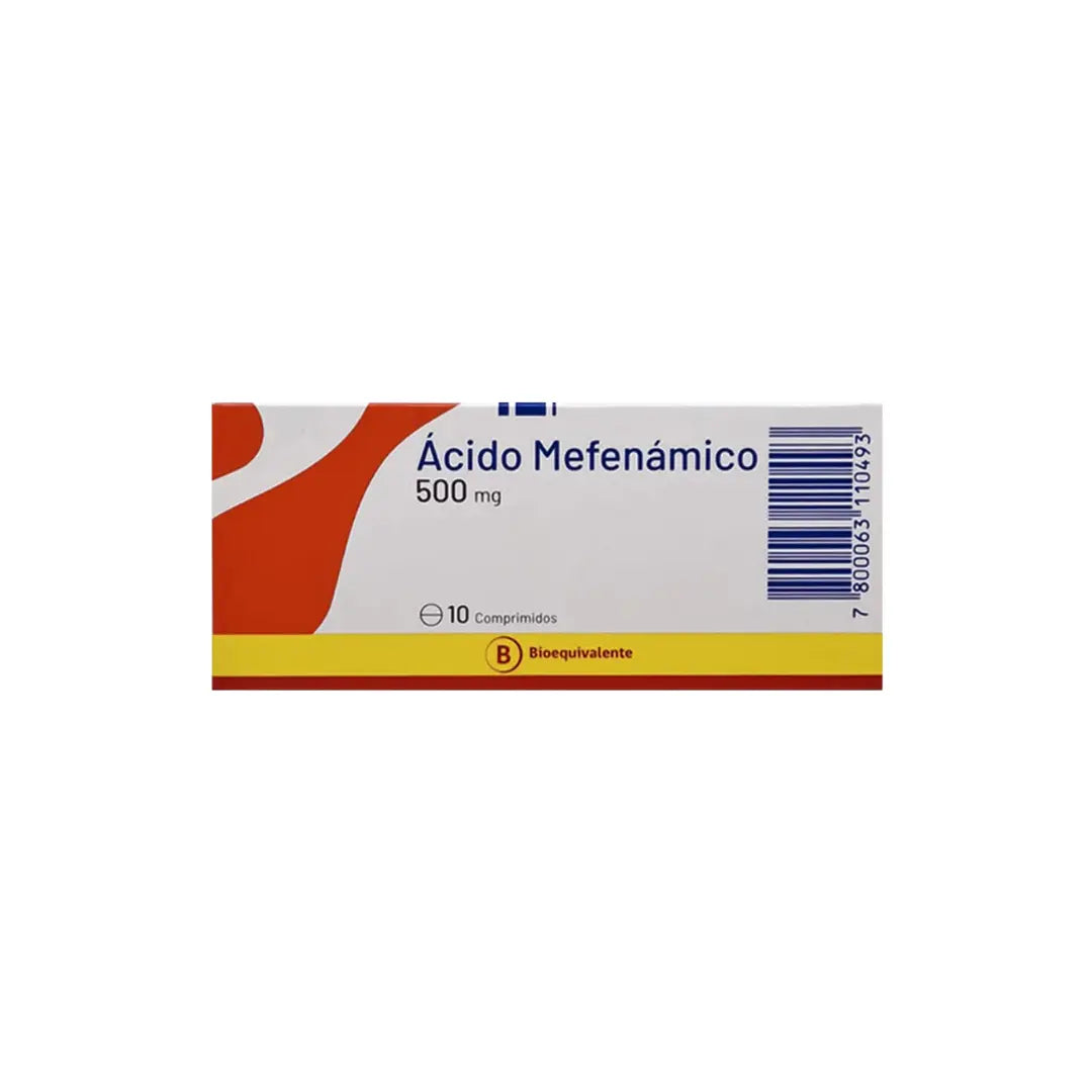 Ácido Mefenámico 500 mg x10 comprimidos recubiertos milab