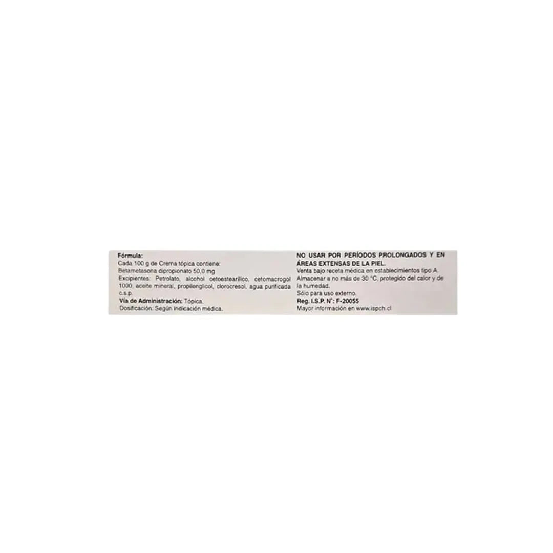 Betametasona Dipropionato Crema tópica 0.05% -15 gr