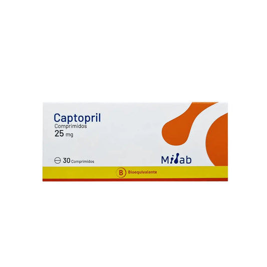 Captopril 25 mg 30 Comprimidos
