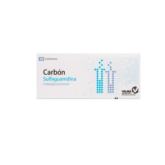 Carbon Sulfaguanidina 127 / 127 mg - 20 Comprimidos