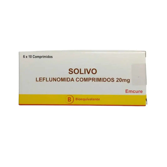Solivo – Leflunomida 20 mg – 60 Comprimidos