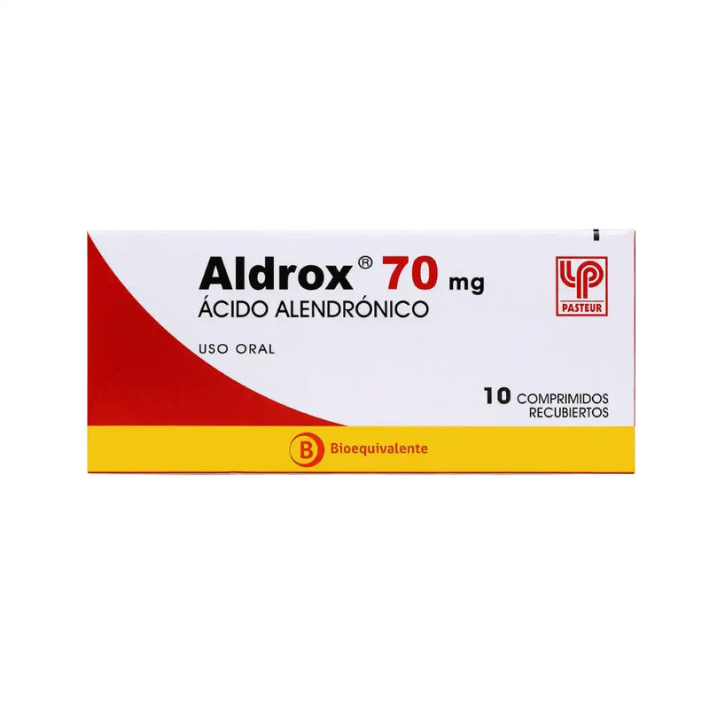 Aldrox 70 mg – 10 Comprimidos (Ácido Alendrónico – Pasteur)