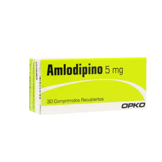Amlodipino 5 mg x 30 comprimidos recubiertos OPKO