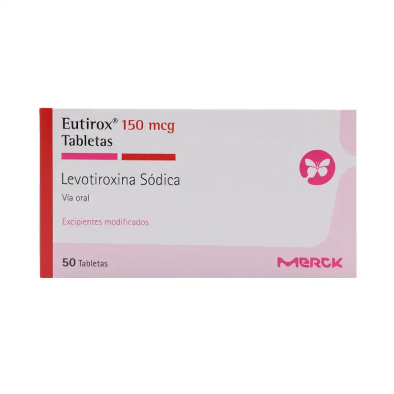 Eutirox 150 mcg – Levotiroxina Sódica – 50 Comprimidos (Merck)