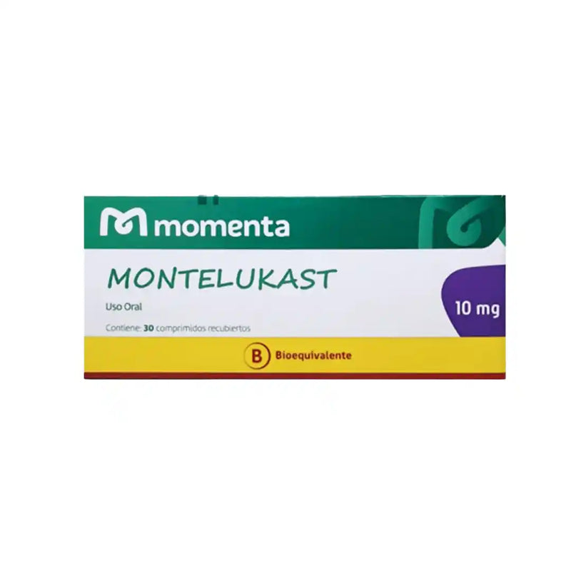 Montelukast 10 mg – 30 Comprimidos Recubiertos (Momenta – EURO)