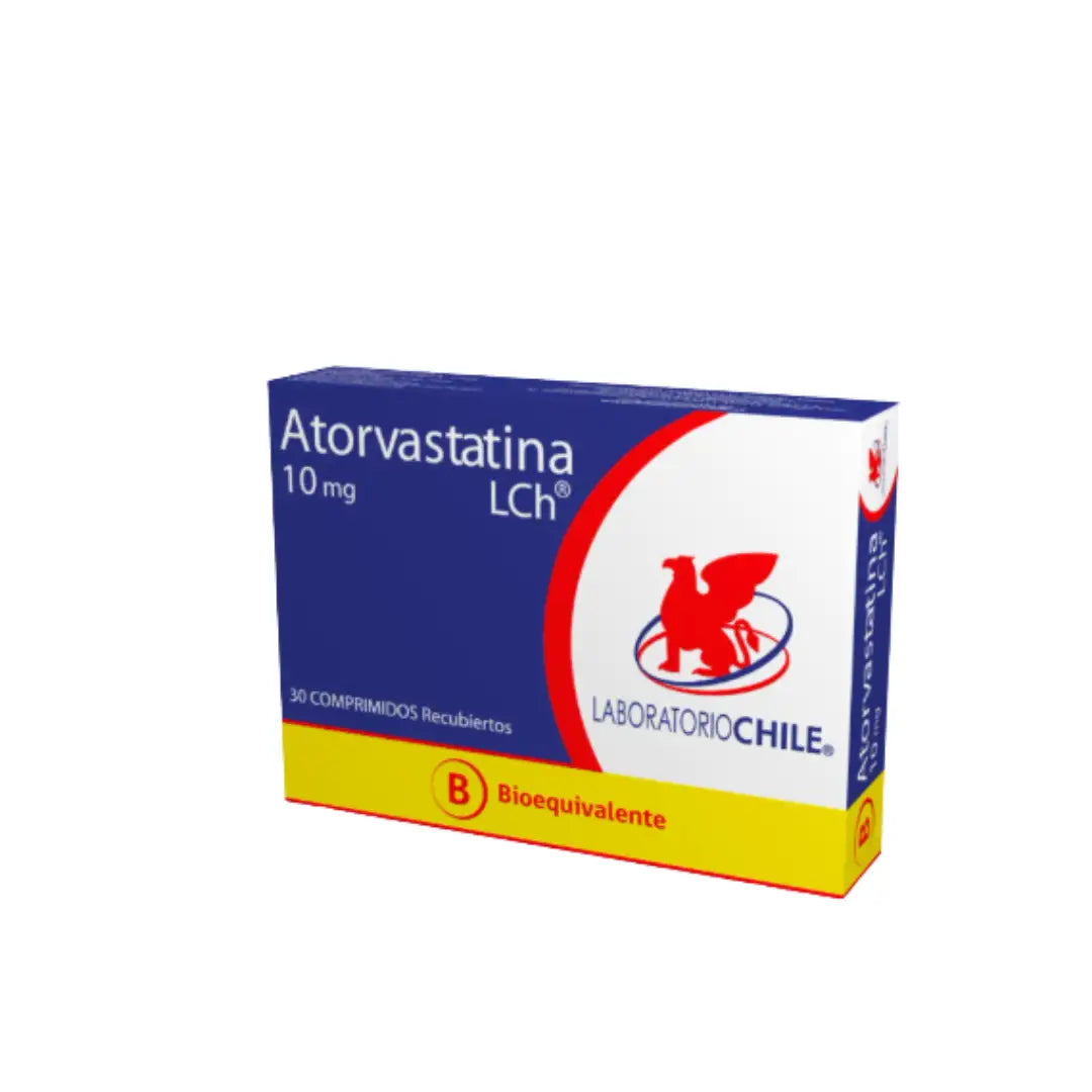 Atorvastatina 10 mg x 30 comprimidos laboratorio chile