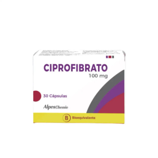 Ciprofibrato 100 mg x 30 capsulas Alpeschemie