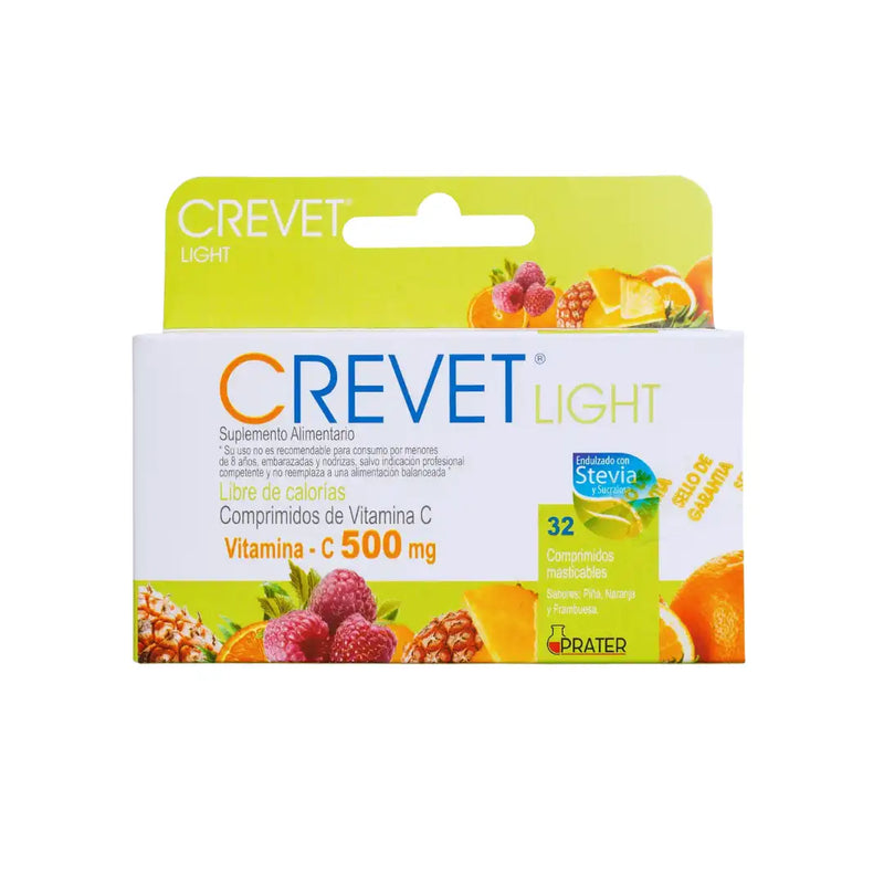 Crevet Light – Vitamina C 500 mg – 32 Comprimidos