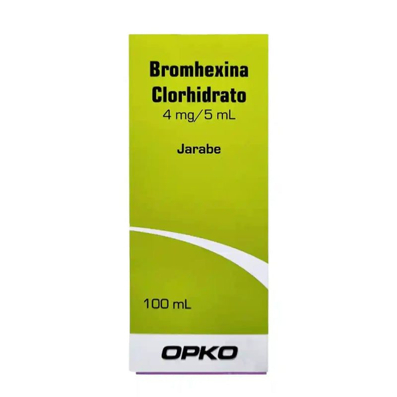 Bromhexina Clorhidrato 4 mg/5 ml – Jarabe 100 ml (OPKO)