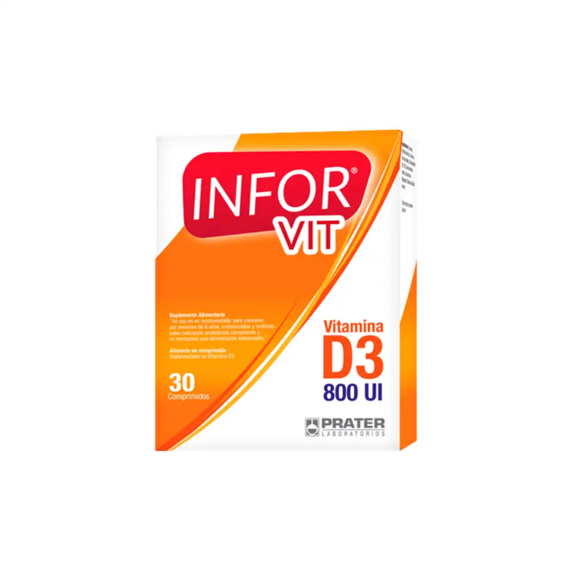 InforVit – Vitamina D3 800 UI / 4 gotas – 30 ml (Prater)