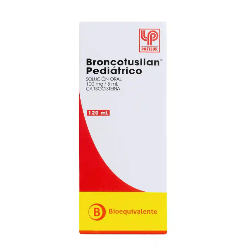 Broncotusilan Pediátrico – Carbocisteína 100 mg/5 ml – Jarabe 120 ml (Pasteur)