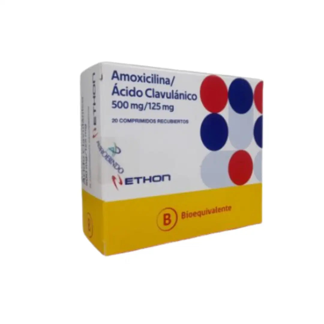 Amoxicilina + Acido Clavulanico 500/125 mg ETHON