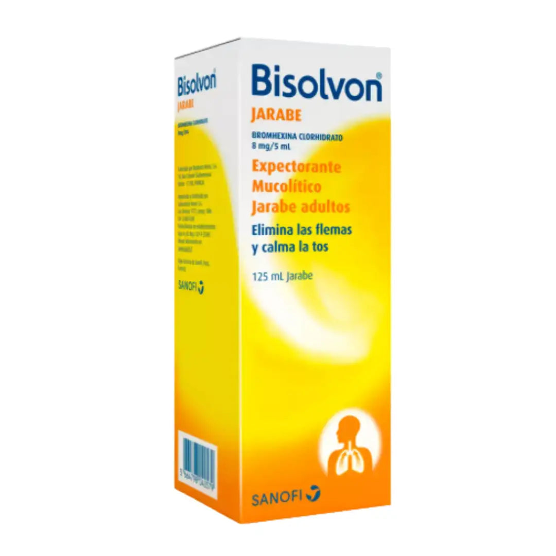 Bisolvon jarabe 125 mL - Bromhexina Clorhidrato 8 mg/5 mL