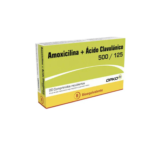Amoxicilina + Ácido Clavulánico 500/125 mg OPKO