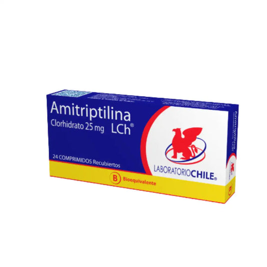 Amitriptilina 25 mg x 24 comprimidos recubiertos laboratorio chile