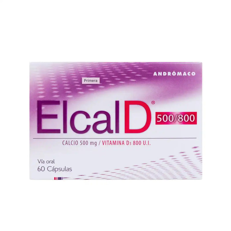 Elcal D 500 / 800 – 60 Cápsulas (Andrómaco)